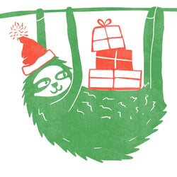 Christmas Sloth