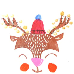 Rudolph with hat-1